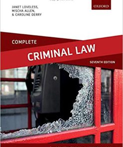 (eBook PDF) Complete Criminal Law: Text, Cases and Materials 7th Edition