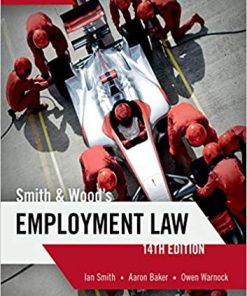 (eBook PDF) Smith & Wood's Employment Law 14th Edition