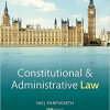 (eBook PDF) Constitutional and Administrative Law (Core Texts Series) 11th Edition