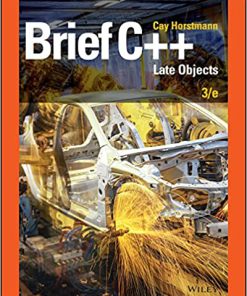 (eBook PDF) Brief C++: Late Objects, 3rd Edition