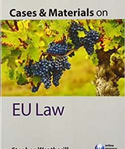 (eBook PDF) Cases & Materials on EU Law 12th Edition
