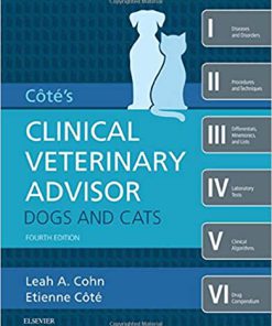 (eBook PDF) Cote's Clinical Veterinary Advisor: Dogs and Cats 4th Edition