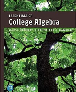 (eBook PDF) Essentials of College Algebra 12th Edition