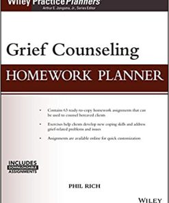(eBook PDF) Grief Counseling Homework Planner