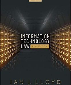 (eBook PDF) Information Technology Law 9th Edition