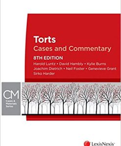 (eBook PDF) Torts: Cases and Commentary 8th Edition