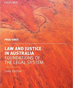 (eBook PDF) Law and Justice in Australia: Foundations of the Legal System 3rd Edition