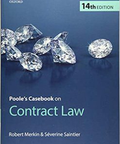 (eBook PDF) Poole's Casebook on Contract Law 14th Edition