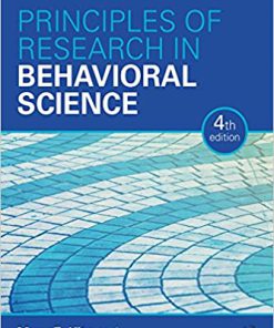 (eBook PDF) Principles of Research in Behavioral Science: Fourth Edition 4th Edition