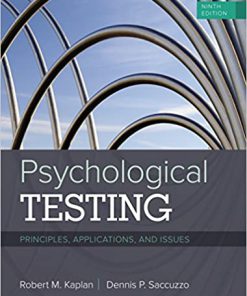 (eBook PDF) Psychological Testing: Principles, Applications, and Issues 9th Edition