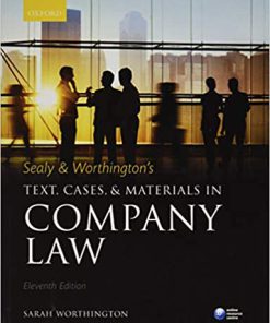 (eBook PDF) Sealy & Worthington's Text, Cases, and Materials in Company Law 11th Edition