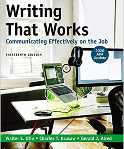 (eBook PDF) Writing That Works: Communicating Effectively on the Job with 2020 APA Update 13th Edition