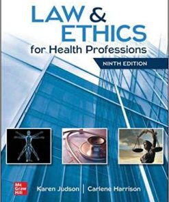 (eBook PDF) Law & Ethics for Health Professions 9th Edition