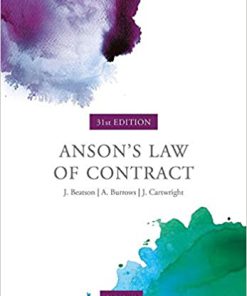 (eBook PDF) Anson's Law of Contract Thirty-first edition