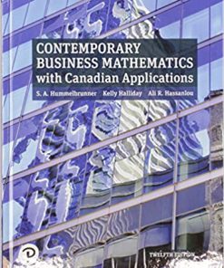 (eBook PDF) Contemporary Business Mathematics with Canadian Applications 12th Edition