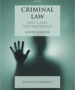 (eBook PDF) Criminal Law: Text, Cases, and Materials 9th Edition