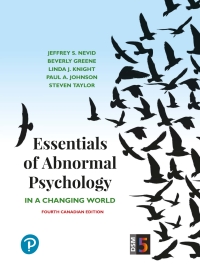 (eBook PDF) Essentials of Abnormal Psychology 4th Canadian Edition
