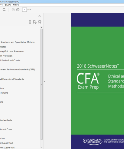CFA Program Curriculum 2018 Level I Schweser Notes 1-6
