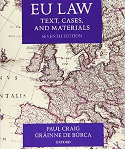 (eBook PDF) EU Law: Text, Cases, and Materials 7th Edition