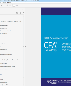 CFA Program Curriculum 2018 Level II Schweser Notes 1-6