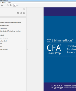 CFA Program Curriculum 2018 Level III Schweser Notes 1-6