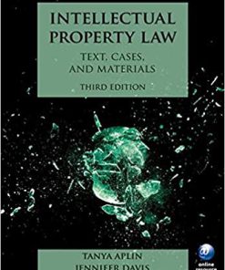 (eBook PDF) Intellectual Property Law: Text, Cases, and Materials 3rd Edition