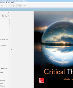 (eBook PDF) Critical Thinking 12th Edition by Brooke Noel Moore