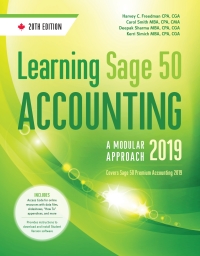 (eBook PDF) Learning Sage 50 Accounting 2019: A Modular Approach 20th Edition