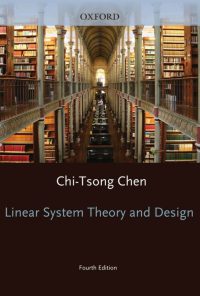 (eBook PDF) Linear System Theory and Design 4th Edition