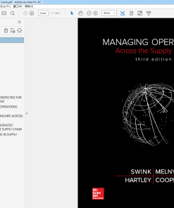 (eBook PDF) Managing Operations Across the Supply Chain 3rd
