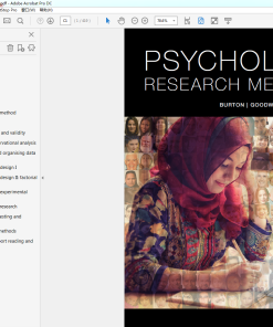 (eBook PDF) Psychology Research Methods 1st Edition