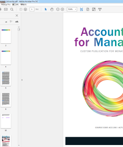 (eBook PDF) (AUCM) Accounting for Managers for Monash University