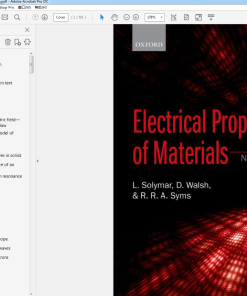 (eBook PDF) Electrical Properties of Materials 9th Edition