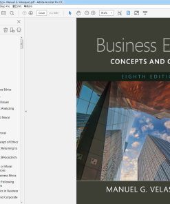 (eBook PDF) Business Ethics Concepts and Cases 8th Edition
