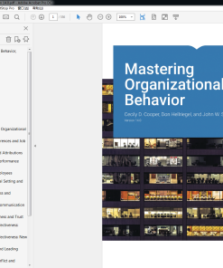 (eBook PDF) Mastering Organizational Behavior Version 14.0