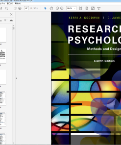 (eBook PDF) Research In Psychology Methods And Design, 8th Edition