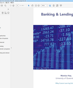 (eBook PDF) (AUCS) Banking and Lending Decisions Custom for University