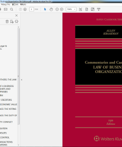 (eBook PDF) Commentaries and Cases on the Law of Business Organization 5th