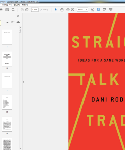 Straight Talk on Trade Ideas for a Sane World Economy
