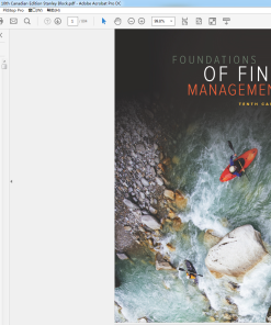 (eBook PDF) Foundations of Financial Management 10th Canadian Edition