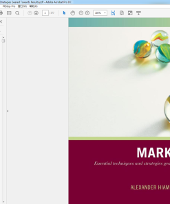 (eBook PDF) Marketing Essential Techniques and Strategies Geared Towards Results
