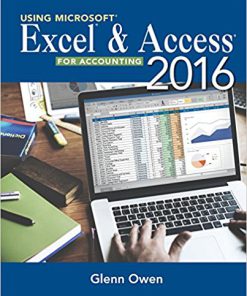 (eBook PDF) Using Microsoft Excel and Access 2016 for Accounting 5th