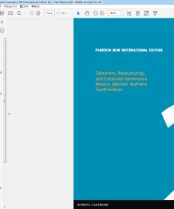 (eBook PDF) Takeovers Restructuring and Corporate Governance 4th International