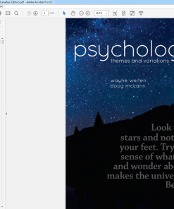 (eBook PDF) Psychology Themes and Variations 4th Canadian Edition