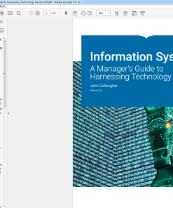 (eBook PDF) Information Systems A Manager's Guide to Harnessing Technology Version 6.0