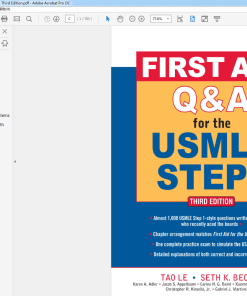 (Original PDF) First Aid Q&A for the USMLE Step 1, Third Edition