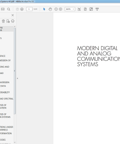 (eBook PDF) Modern Digital and Analog Communication Systems 4th