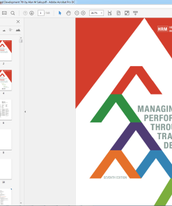(eBook PDF) Managing Performance through Training and Development 7th