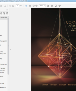 (eBook PDF) Cornerstones of Managerial Accounting 3rd by Maryanne M. Mowen