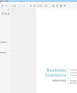 (Original PDF) Business Statistics Abridged: Australia New Zealand 6rd